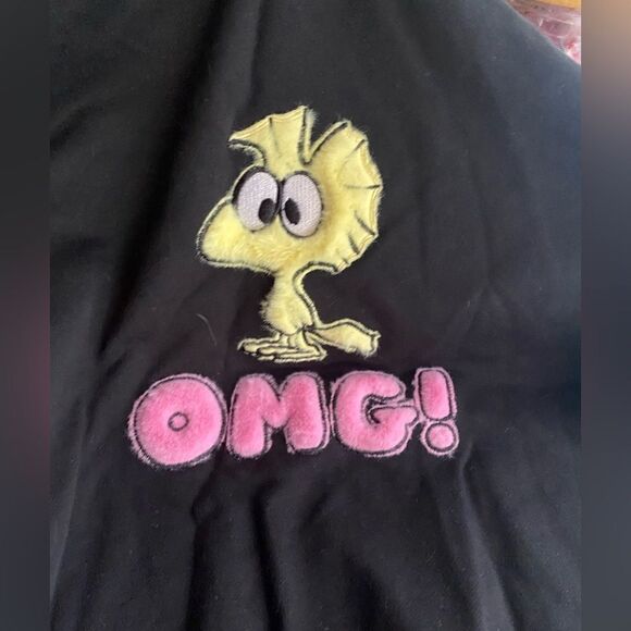 Ochirly x peanuts black turtleneck sweater with one shoulder bare size medium - Picture 6 of 15